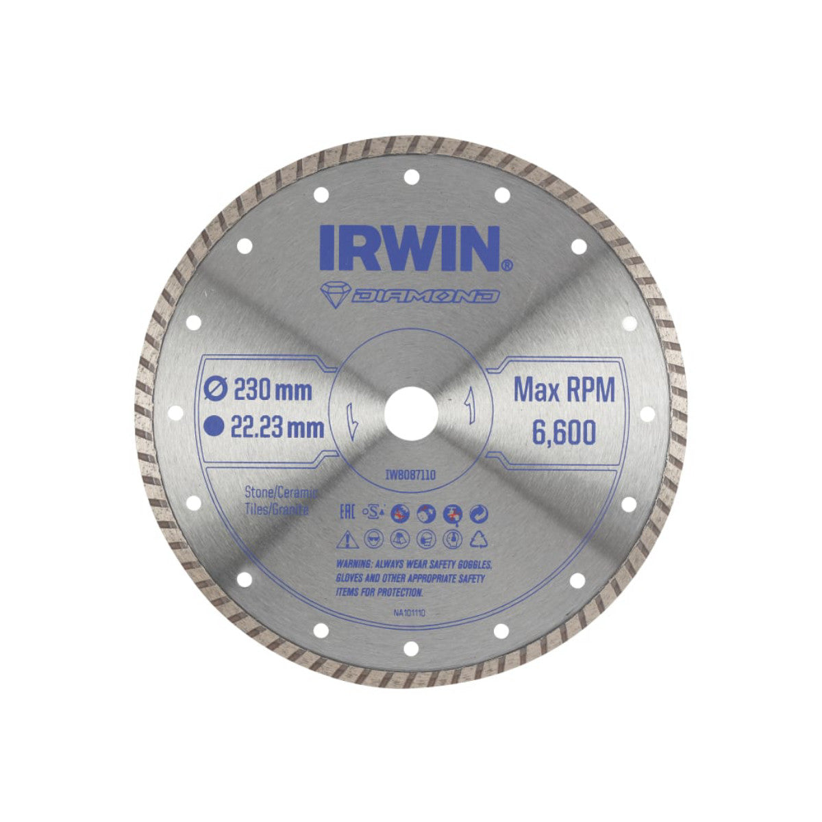 IRWIN Diamond Blade 230 x 22.23mm IRWIW8087110