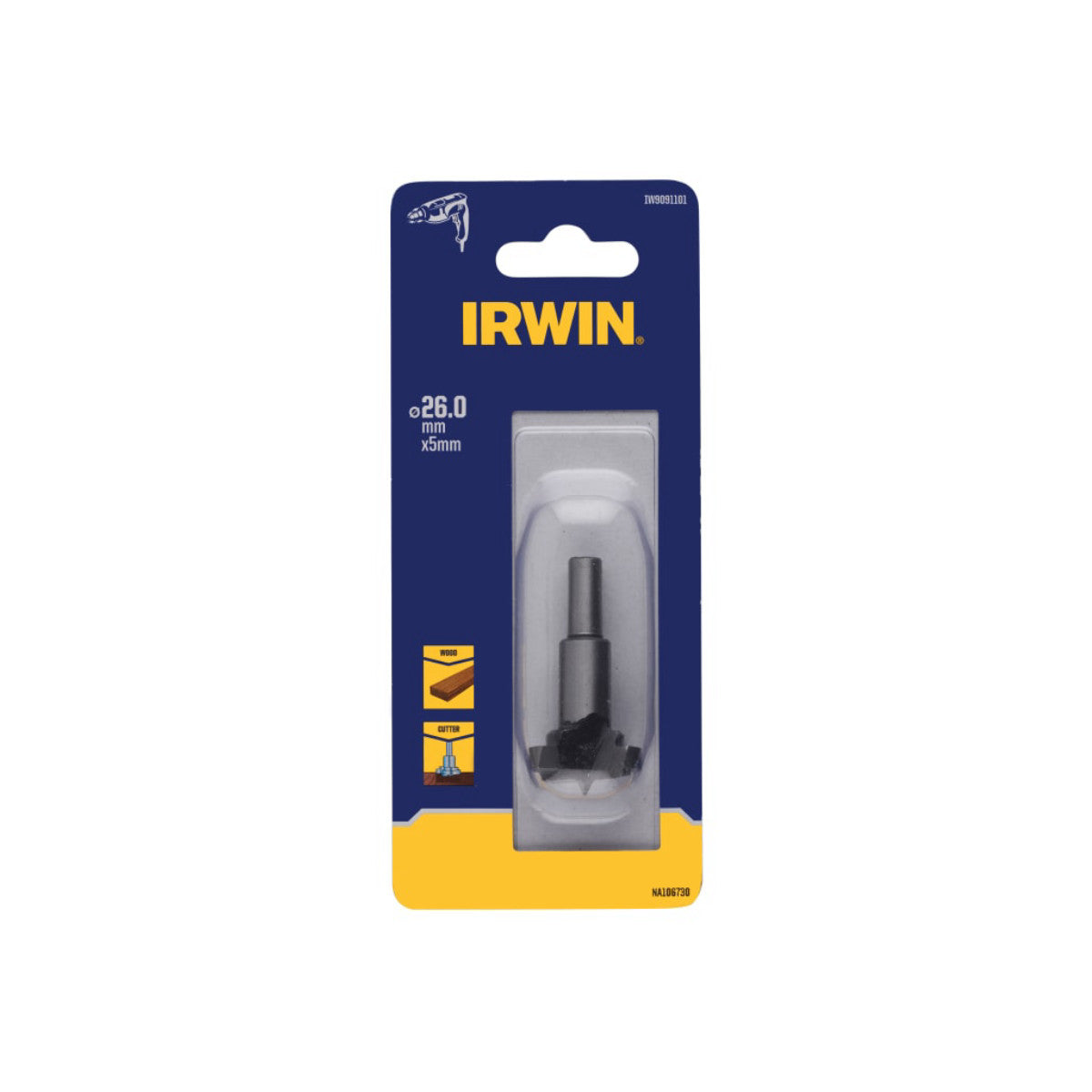 IRWIN Cylindrical Cutter 26mm IRWIW9091101