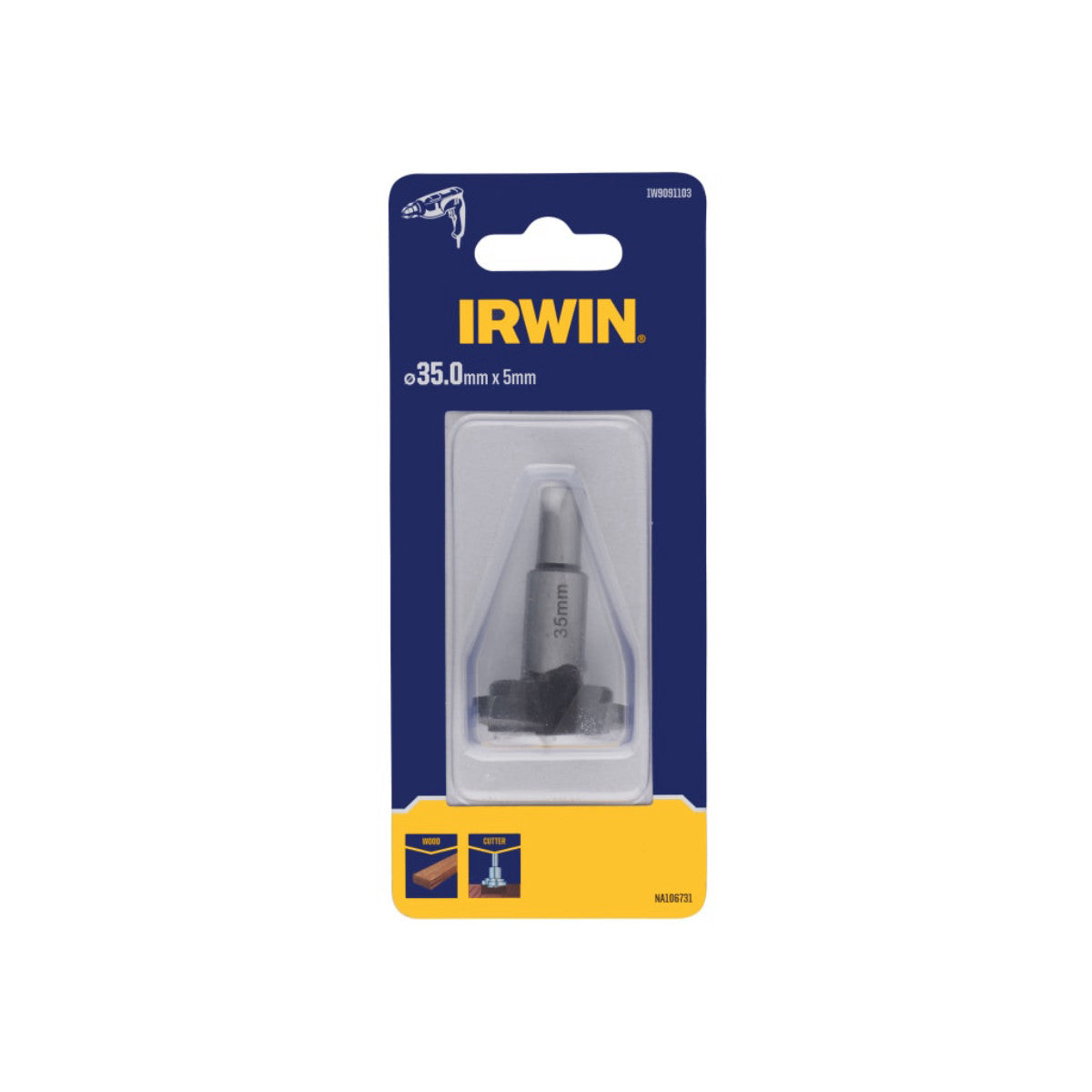 IRWIN Cylindrical Cutter 35mm IRWIW9091103
