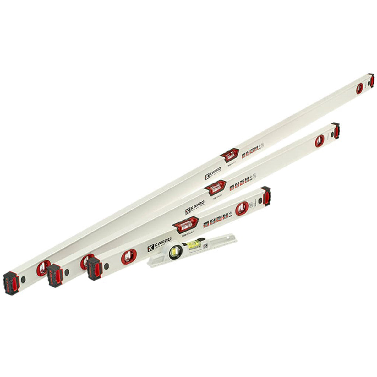 Kapro 705 Eagle Optivision Red Box Level Set, 4 Piece KPOK70541SET