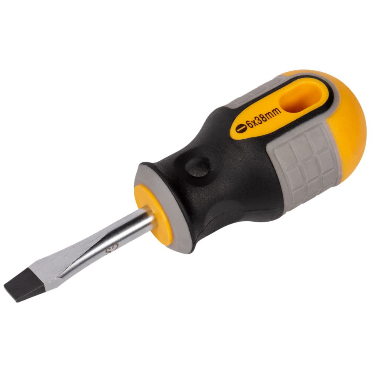 Roughneck Stubby Screwdriver Slotted Flared 6.0 x 38mm ROU22151