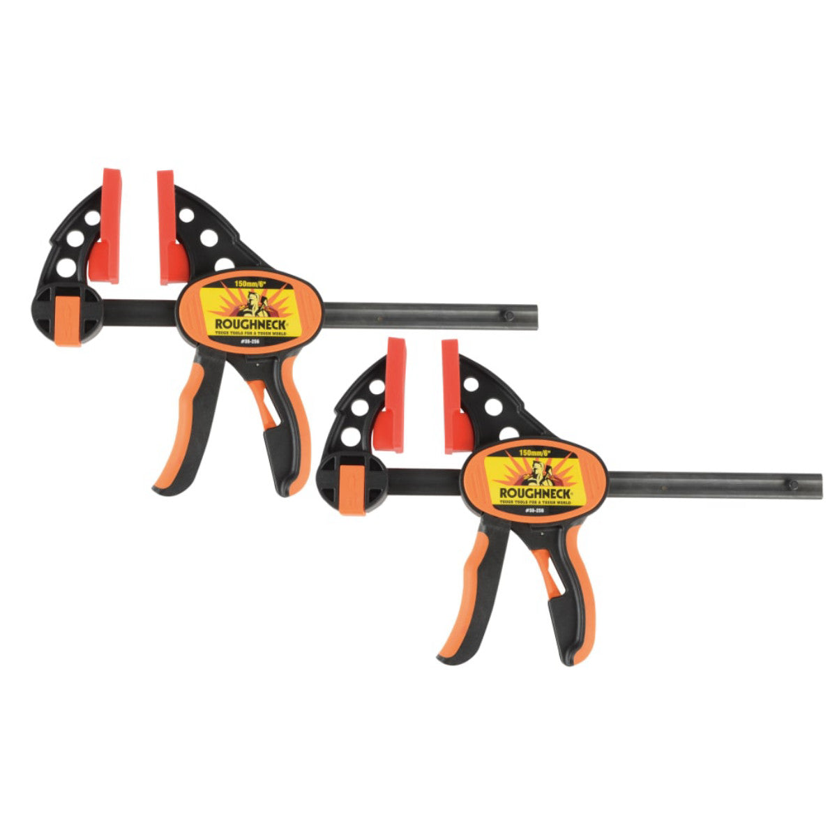Roughneck One-Handed Bar Clamp & Spreader 152mm (6in) Twin Pack ROU38252