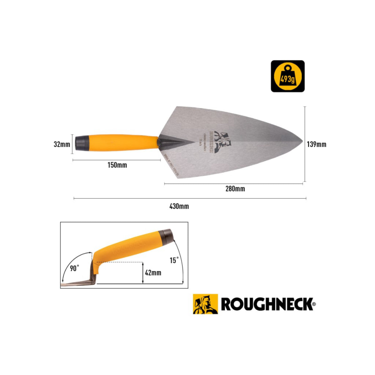 Roughneck Philadelphia Pattern Brick Trowel 280mm (11in) ROU51021