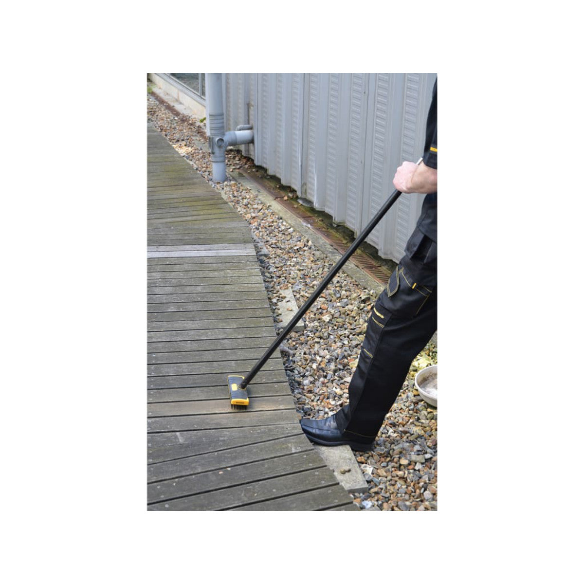 Roughneck Heavy-Duty Scrub Brush Soft Grip 200mm (8in) NO Handle ROU52060