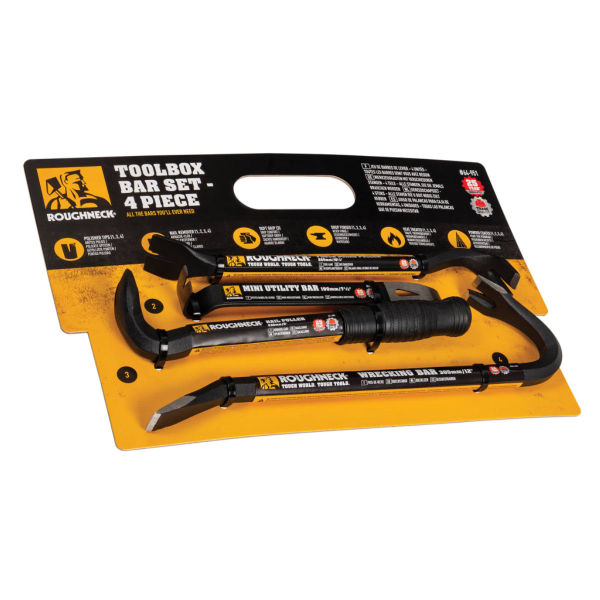 Roughneck Toolbox Bar Set, 4 Piece ROU64951