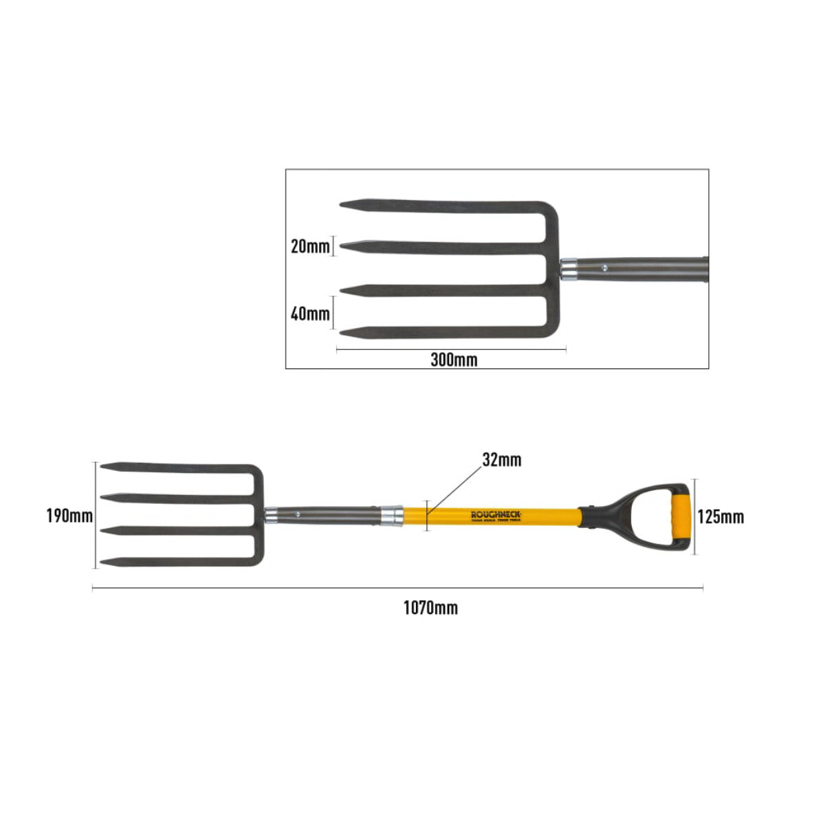 Roughneck Digging Fork 1070mm (42in) ROU68140
