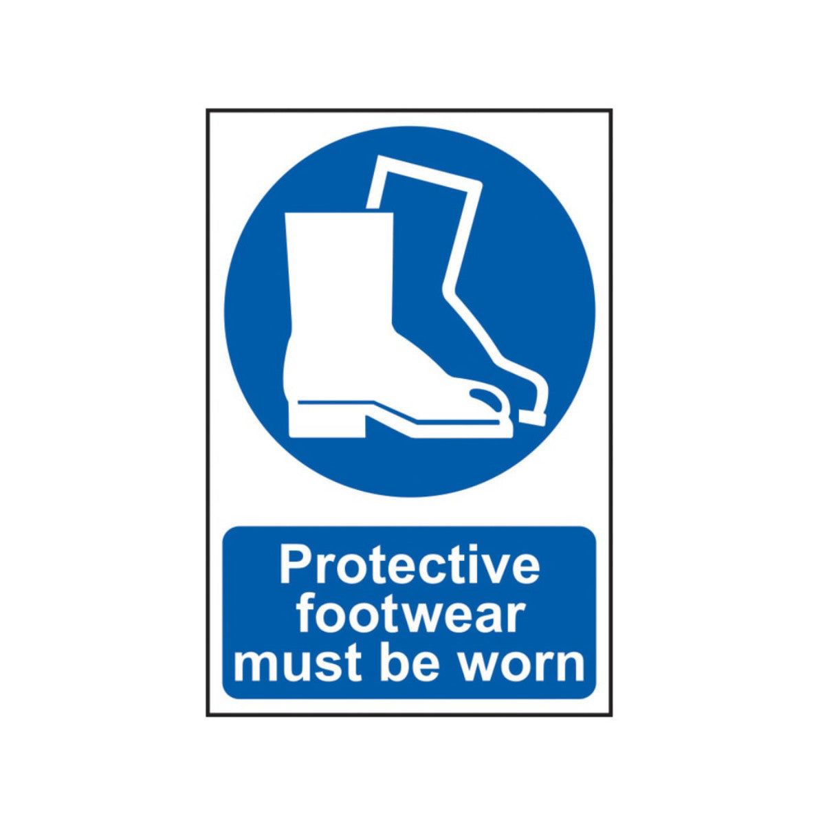 Scan Protective Footwear Must Be Worn - PVC Sign 200 x 300mm SCA0016