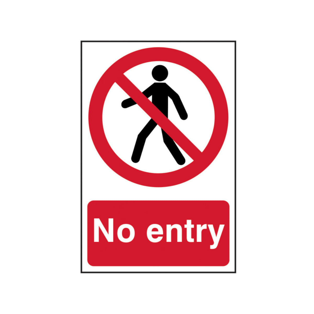 Scan No Entry - PVC Sign 200 x 300mm SCA0600