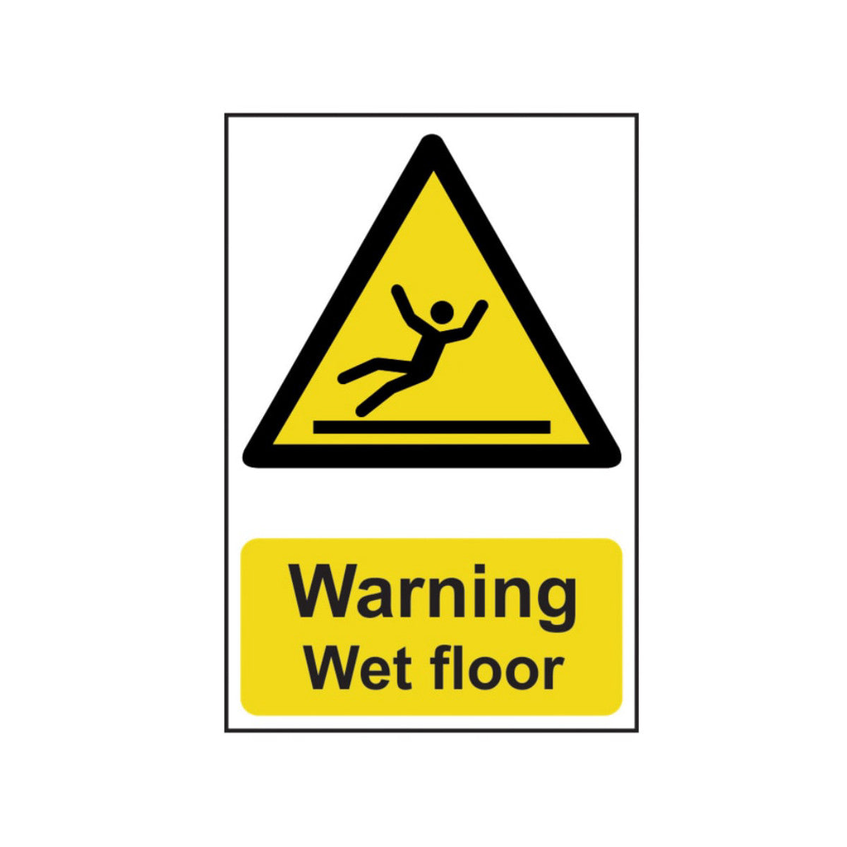 Scan Warning Wet Floor - PVC Sign 200 x 300mm SCA1107