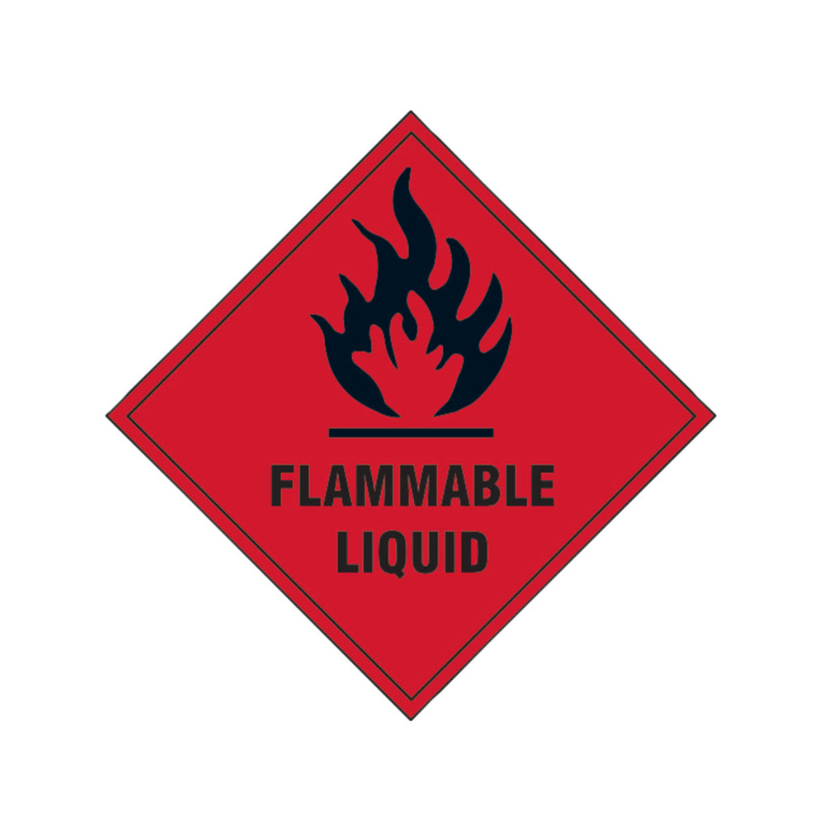 Scan Flammable Liquid - Self Adhesive Vinyl Sign 100 x 100mm SCA1850S