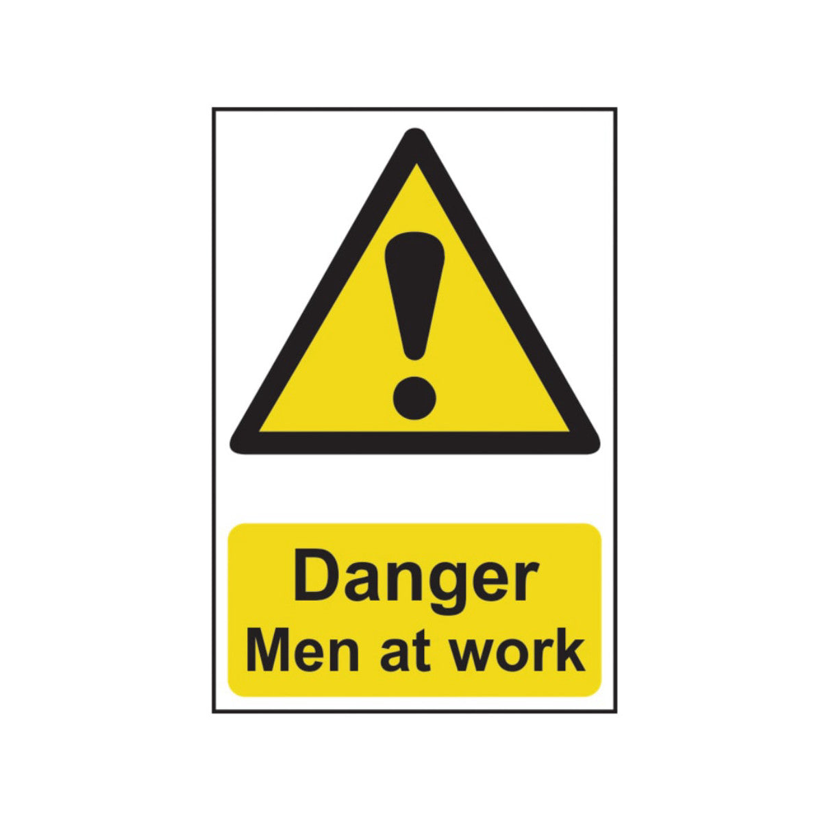 Scan Danger Men At Work - PVC Sign 400 x 600mm SCA4104