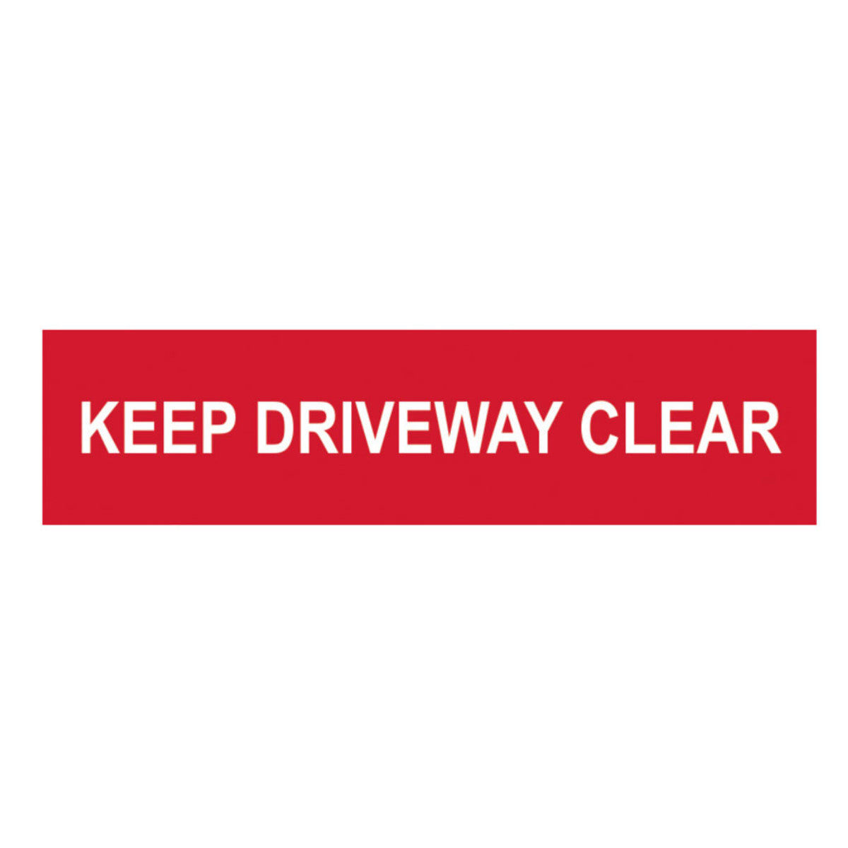 Scan Keep Driveway Clear - PVC Sign 200 x 50mm SCA5252