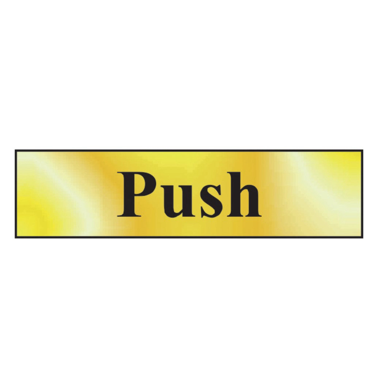 Scan Push - Polished Brass Effect 200 x 50mm SCA6031