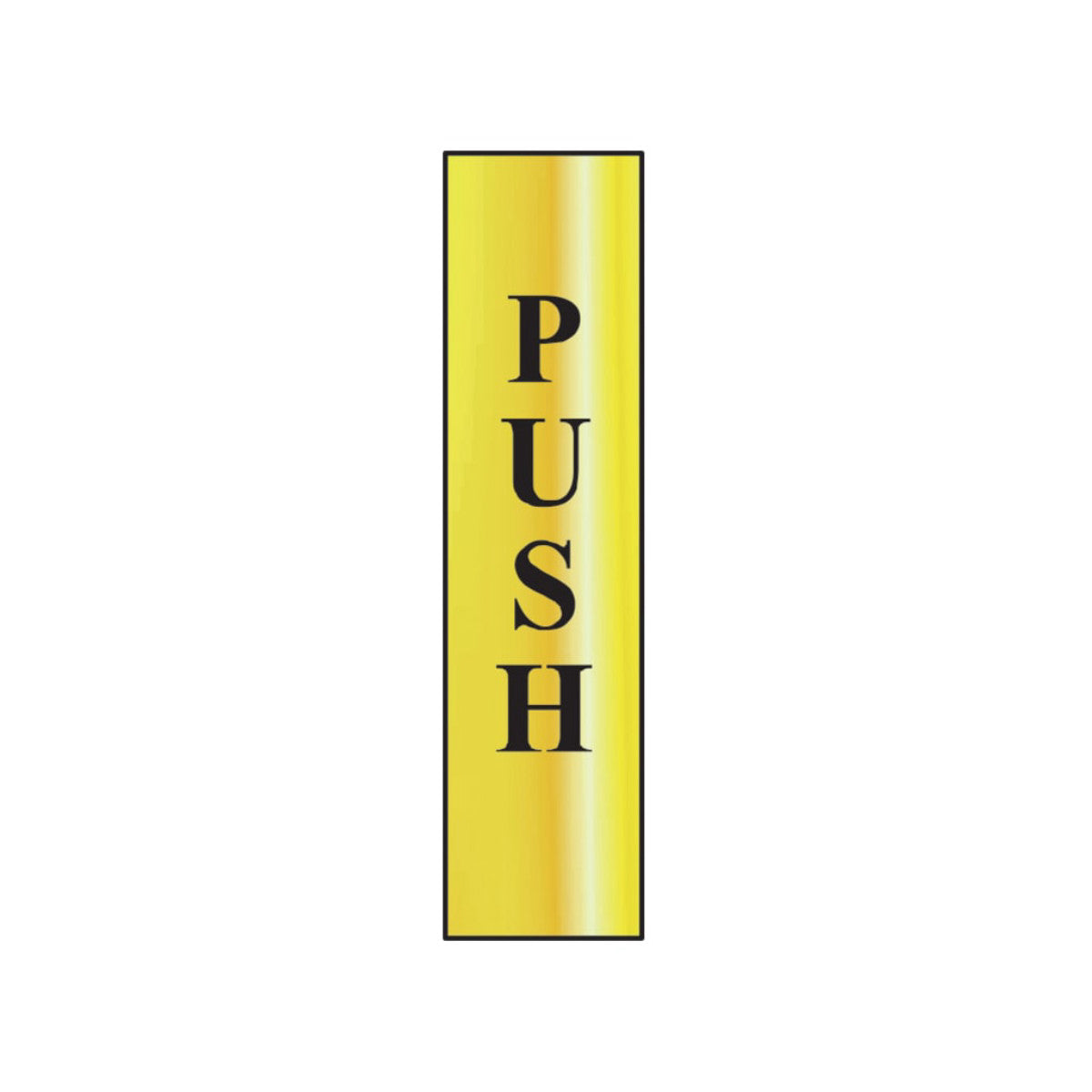Scan Push Vertical - Polished Brass Effect 50 x 200mm SCA6032