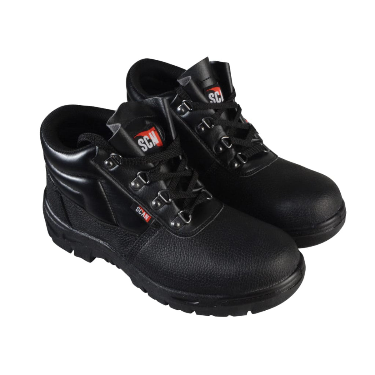 Scan 4 D-Ring Chukka Safety Boots Black UK 3 EUR 36 SCAFWCHUK3