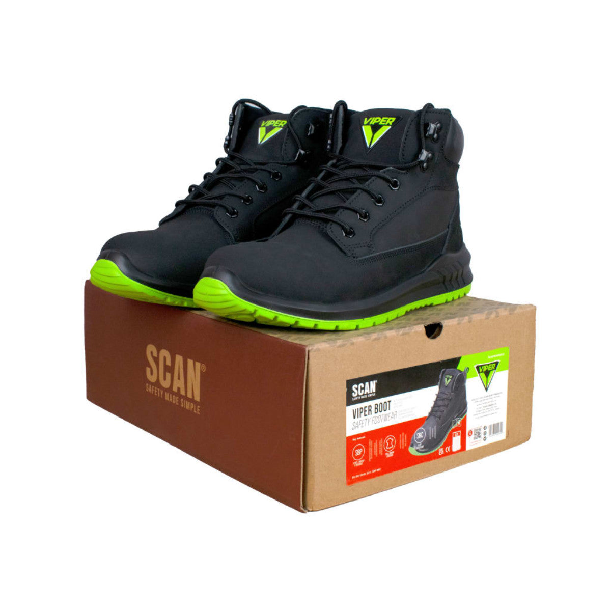 Scan Viper SBP Safety Boots UK 7 EUR 41 SCAFWVIPER7