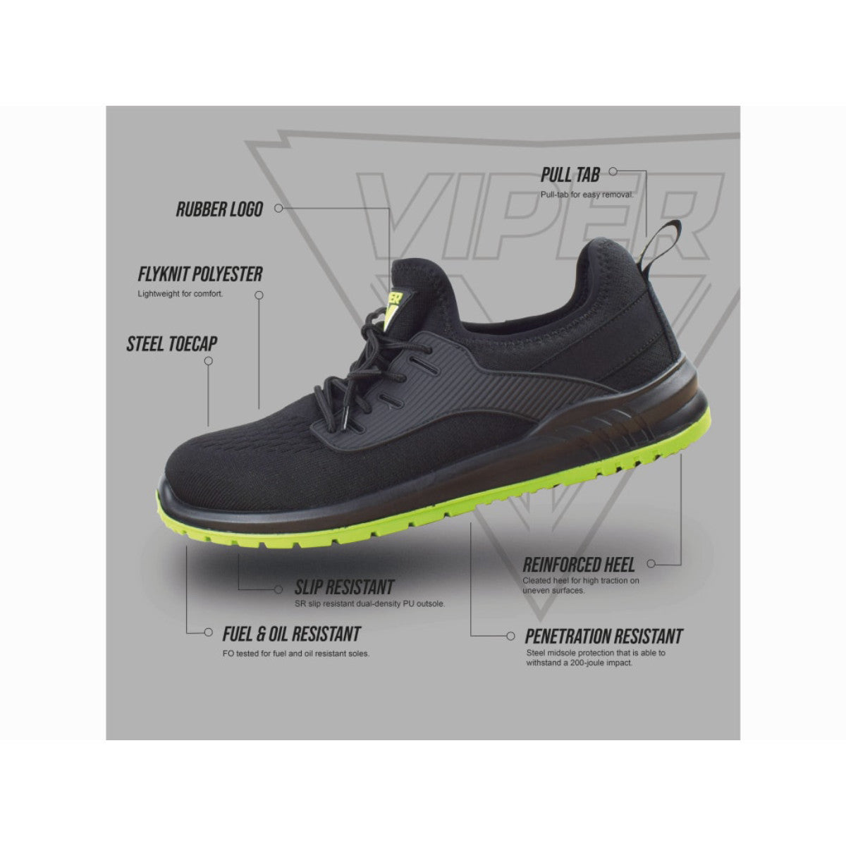Scan Viper S1P Safety Trainers UK 6 EUR 39 SCAFWVIPTR6