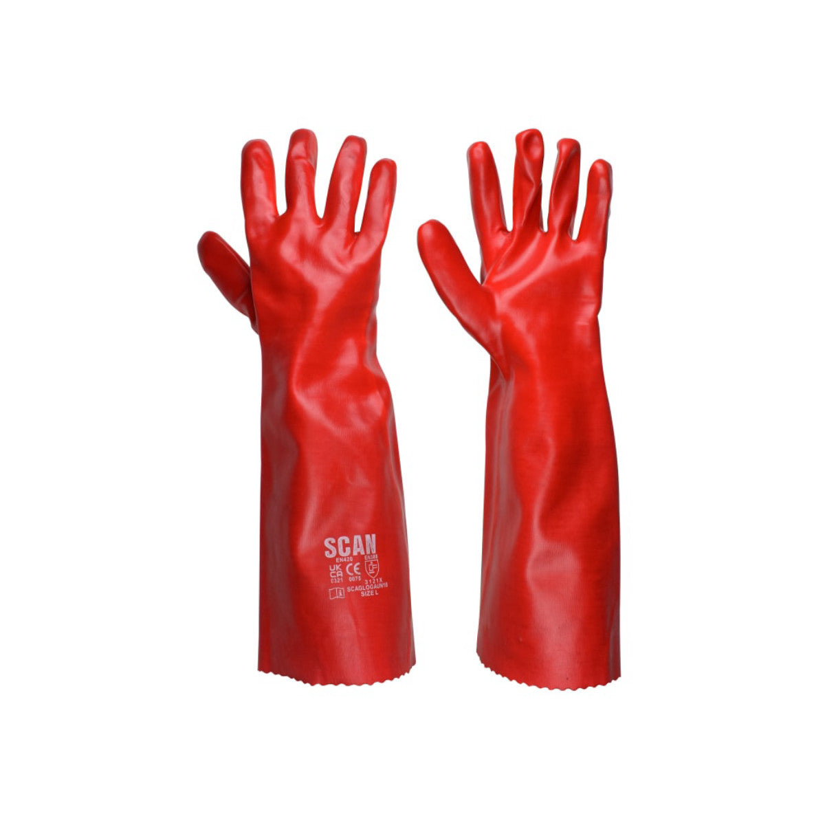 Scan PVC Gauntlet 45cm (18in) - L (Size 9) SCAGLOGAUN18