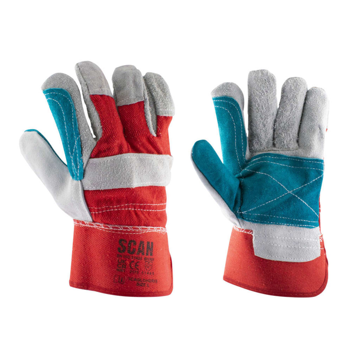 Scan Heavy-Duty Rigger Gloves - Large SCAGLOHDRIG