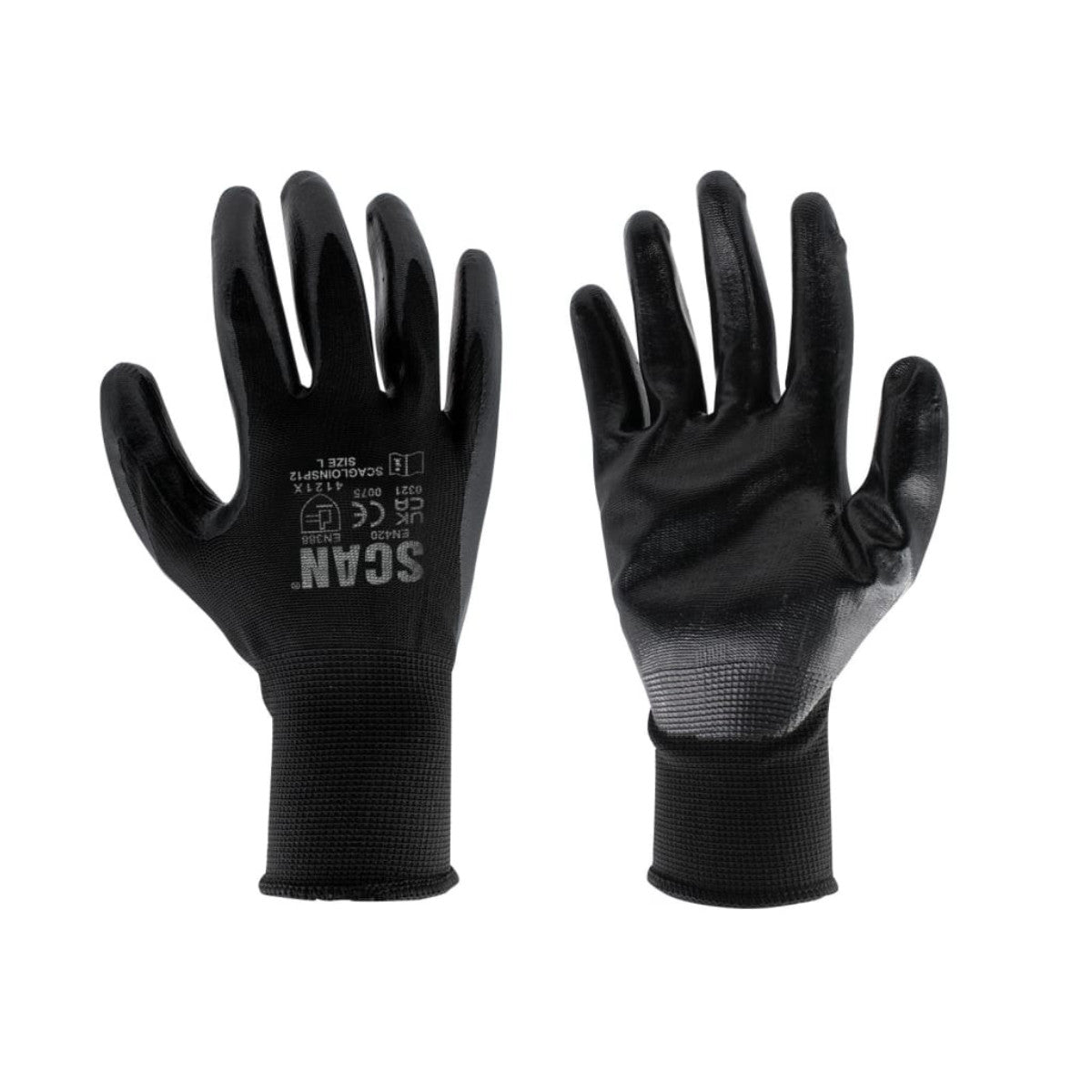 Scan Seamless Inspection Gloves - L (Size 9) (pack 12) SCAGLOINSP12