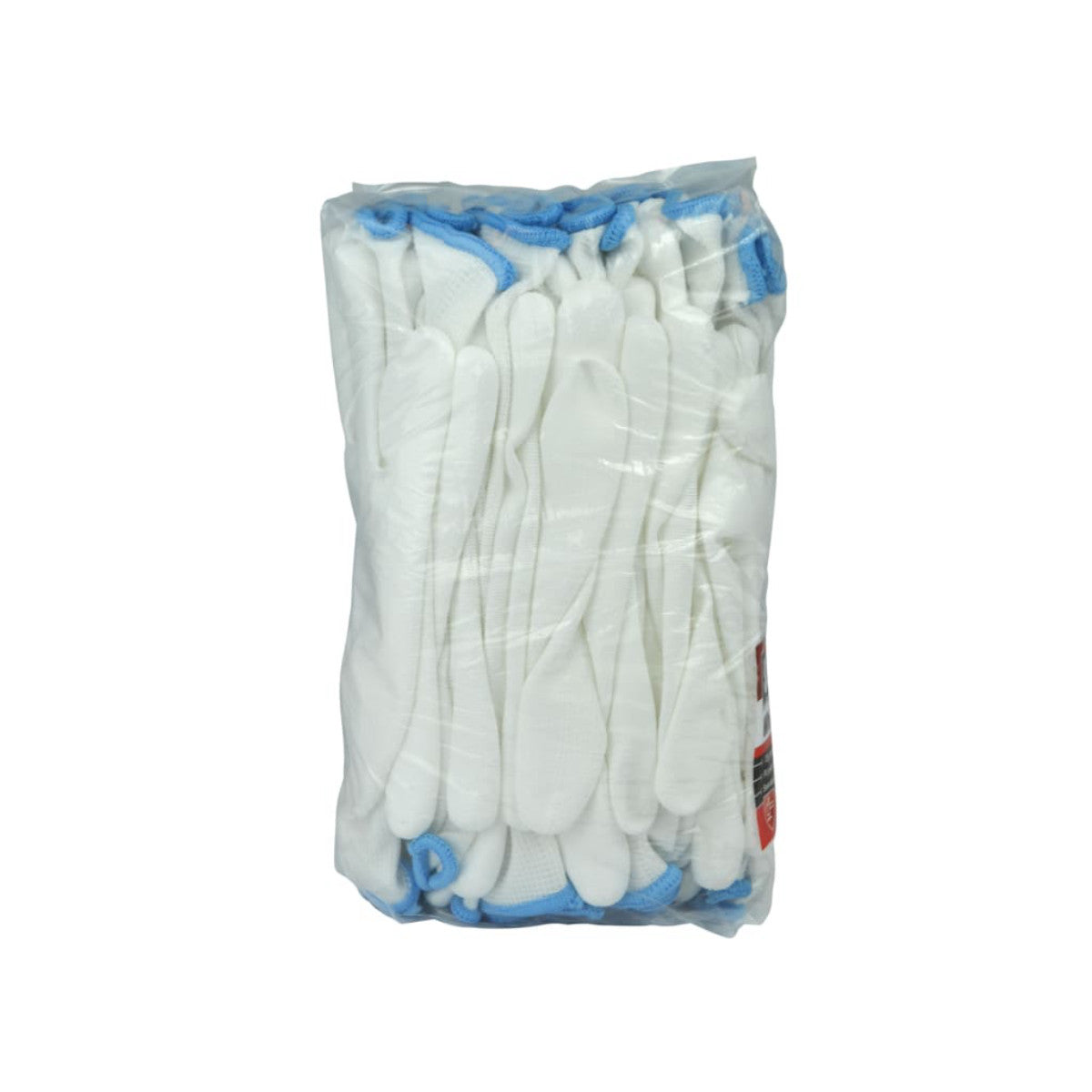 Scan White PU Coated Gloves - L (Size 9) (Pack 12) SCAGLOPUW12L