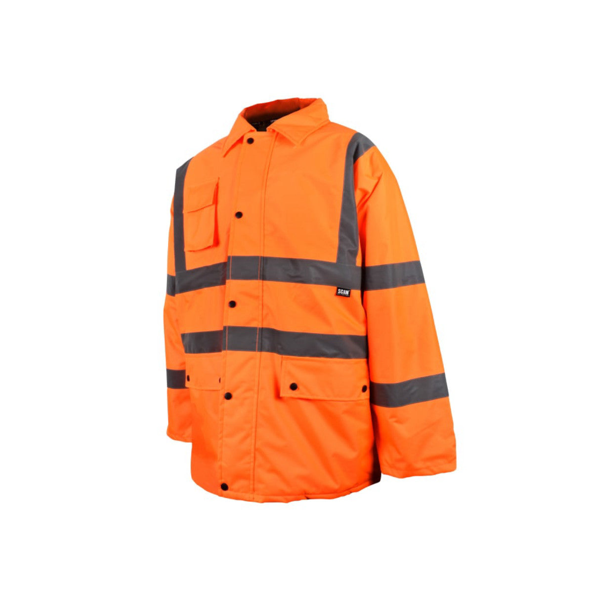 Scan Hi-Vis Orange Motorway Jacket - L (44in) SCAHVMJLO