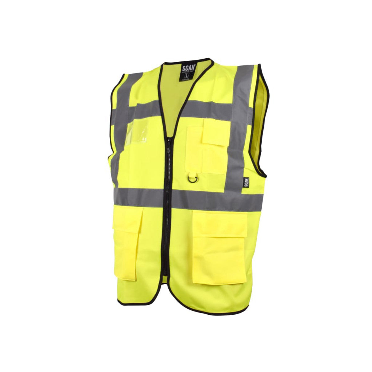 Scan Hi-Vis Utility Yellow Waistcoat - L (44in) SCAHVUWL
