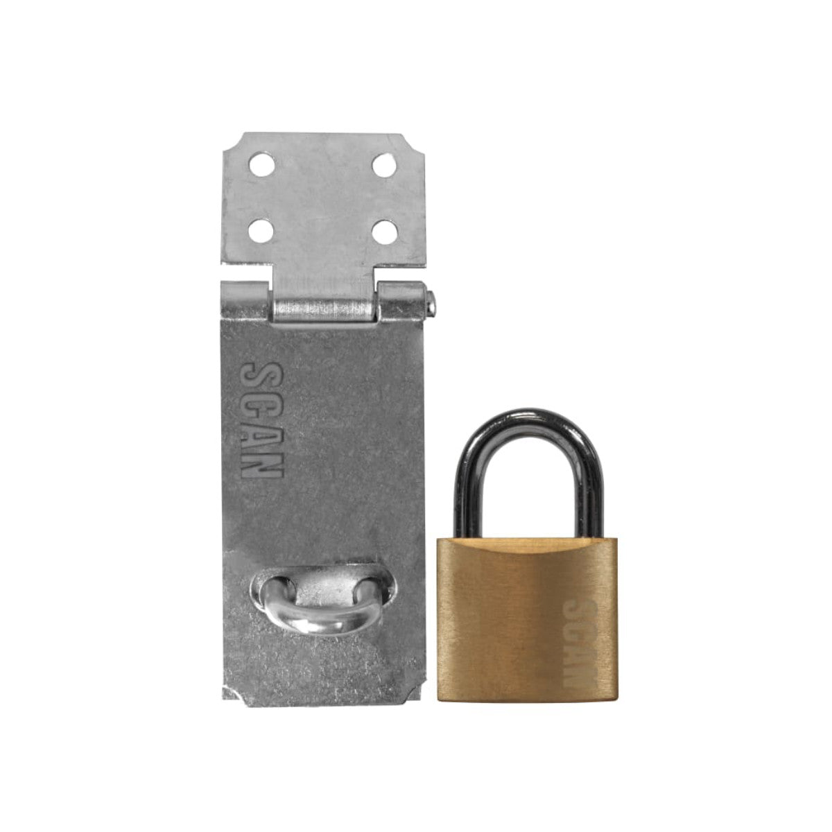 Scan Hasp and Staple 89mm + 40mm Padlock SCAPHSGP89