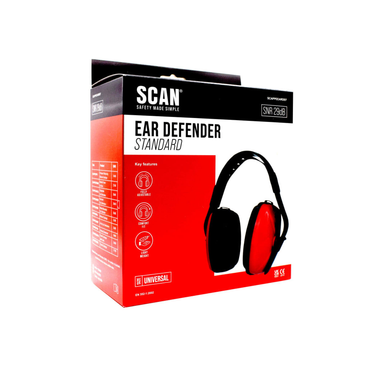 Scan Standard Ear Defenders SCAPPEEARDEF