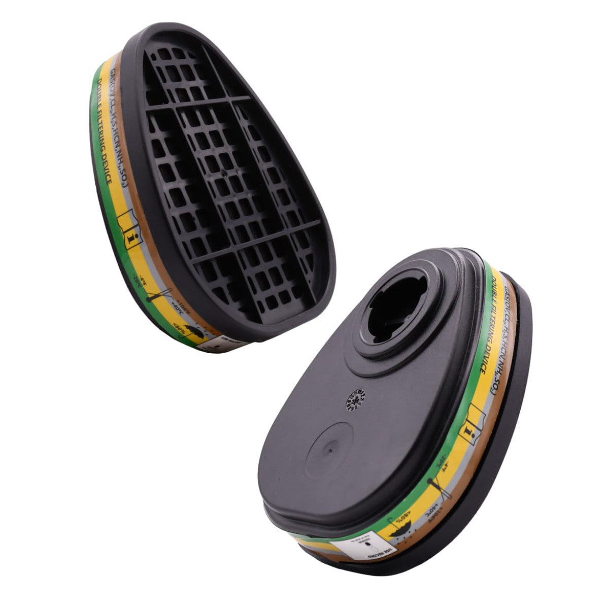 Scan Twin Half Mask A1B1E1K1 Gas Filter Cartridge (Pack of 2) SCAPPEFCABEK