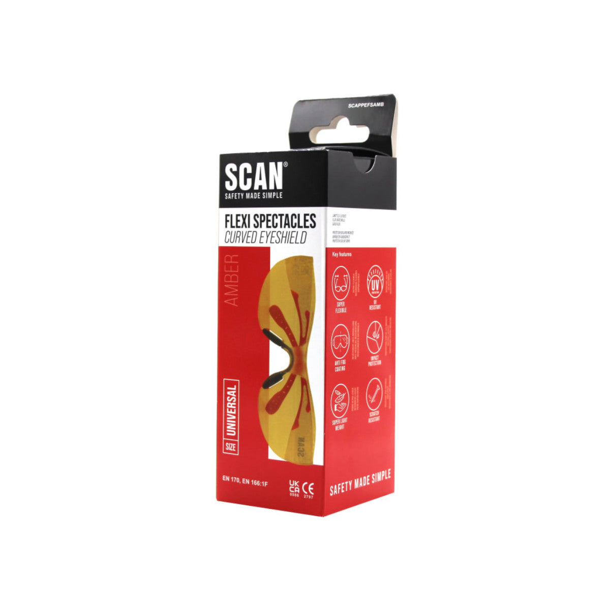 Scan Flexi Spectacle Amber SCAPPEFSAMB