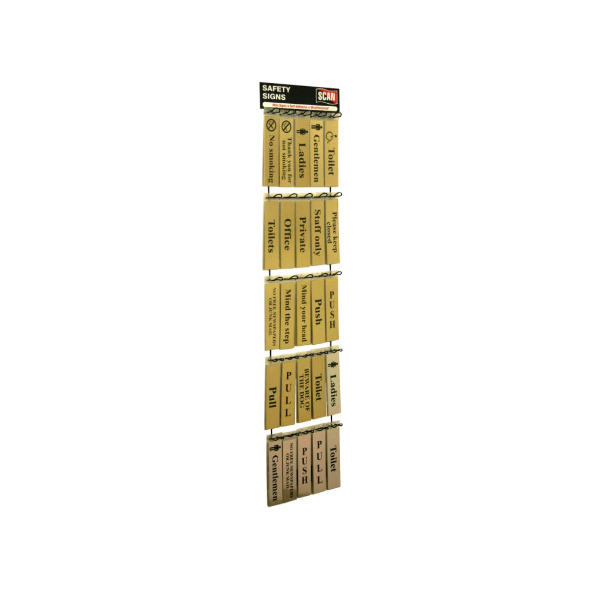 Scan Signs Display - 100 Signs (Metal) SCASSDIS100M