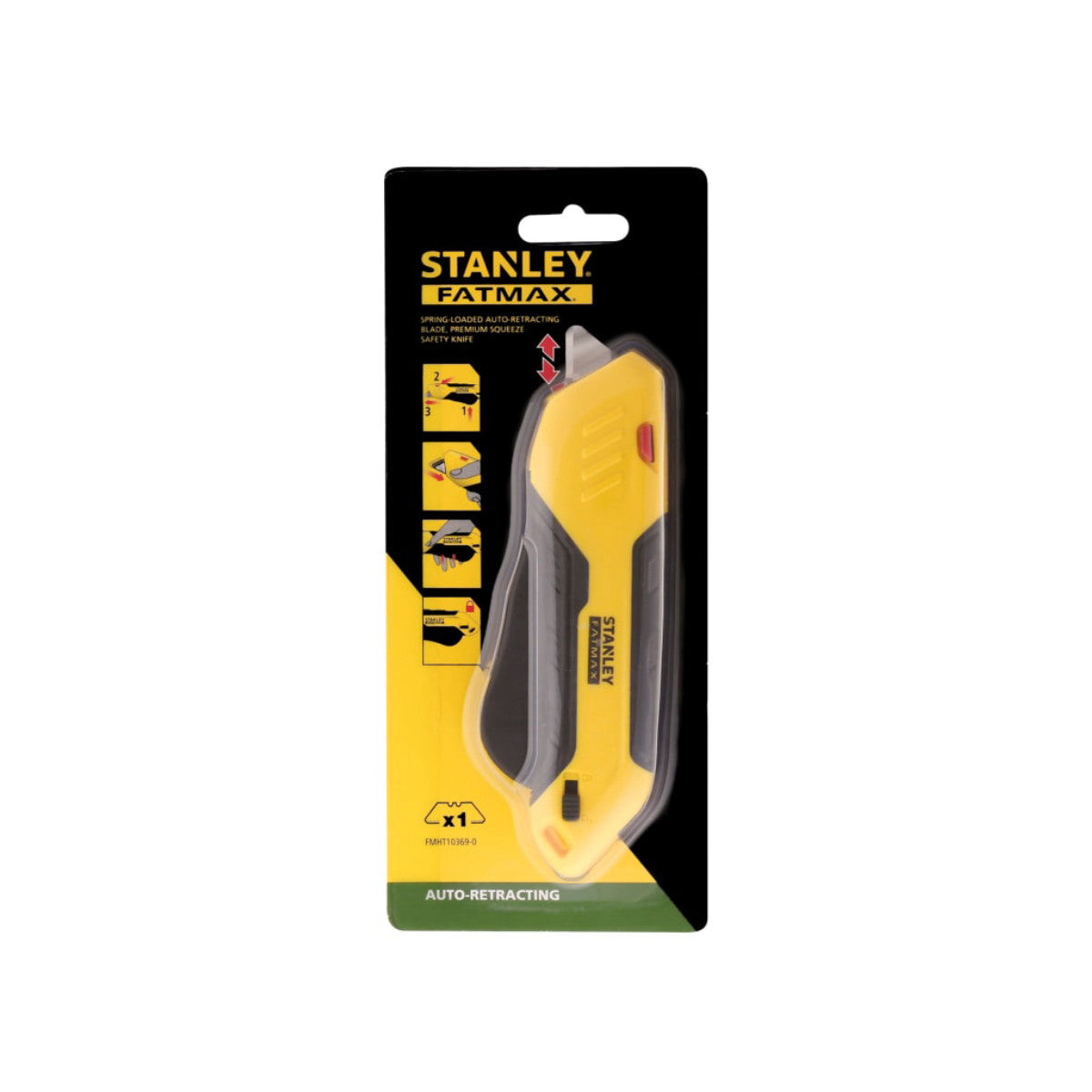 STANLEY Hand Tools FatMax Auto-Retract Squeeze Safety Knife STA010369