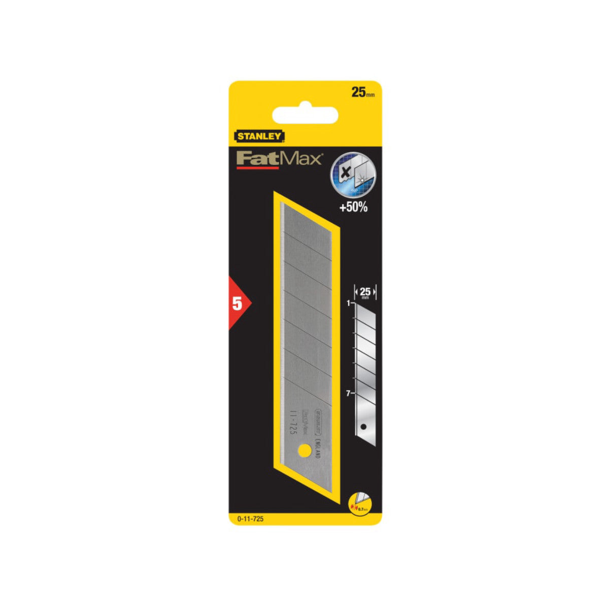 STANLEY Hand Tools FatMax Snap-Off Blades 25mm (Pack 5) STA011725