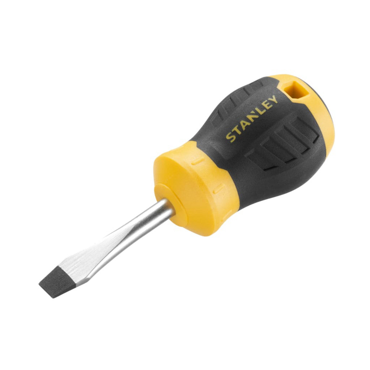 STANLEY Hand Tools CUSHION GRIP Stubby Screwdriver 6.5 x 45mm Flared STA016147S