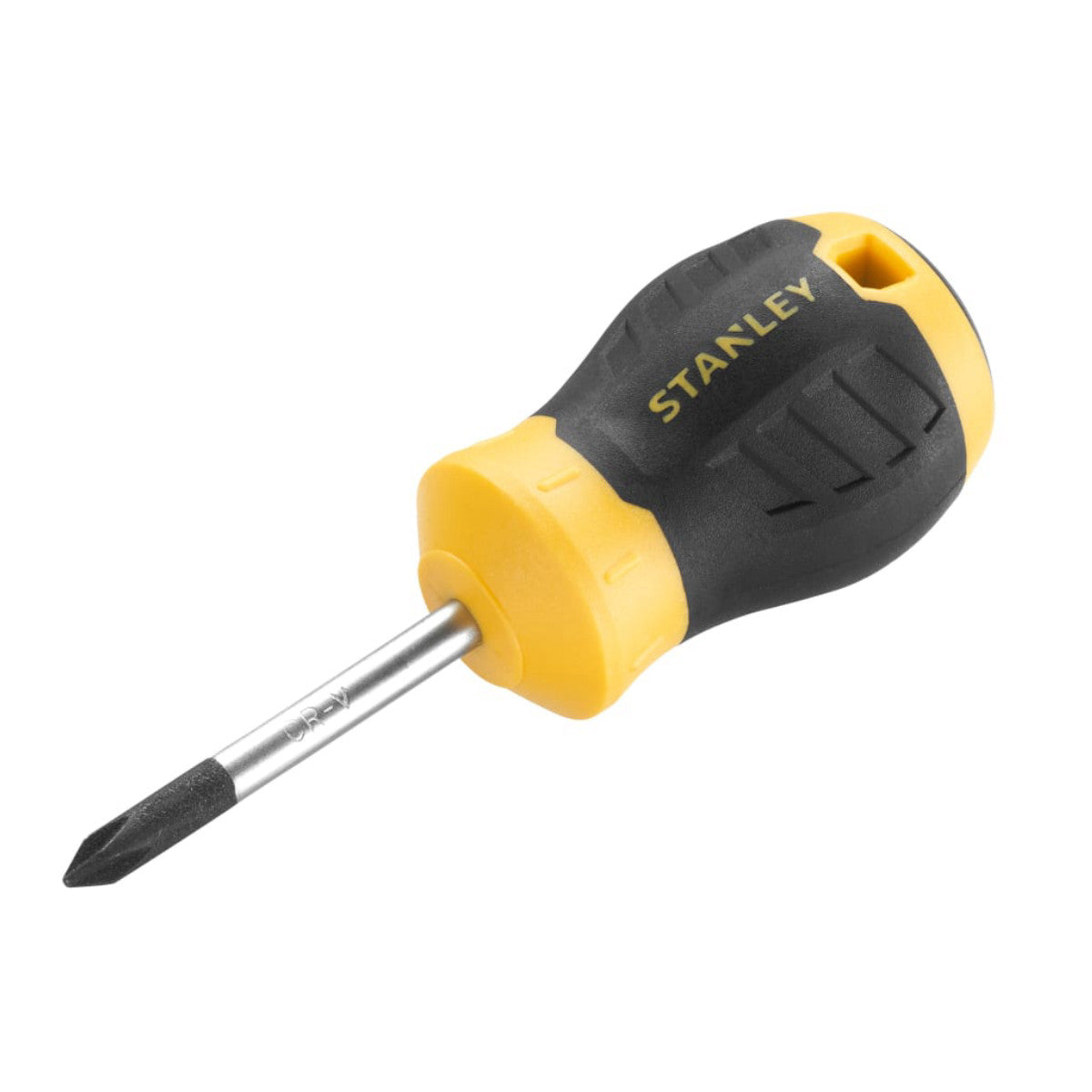 STANLEY Hand Tools CUSHION GRIP Stubby Screwdriver Phillips Tip PH1 x 45mm STA016154S