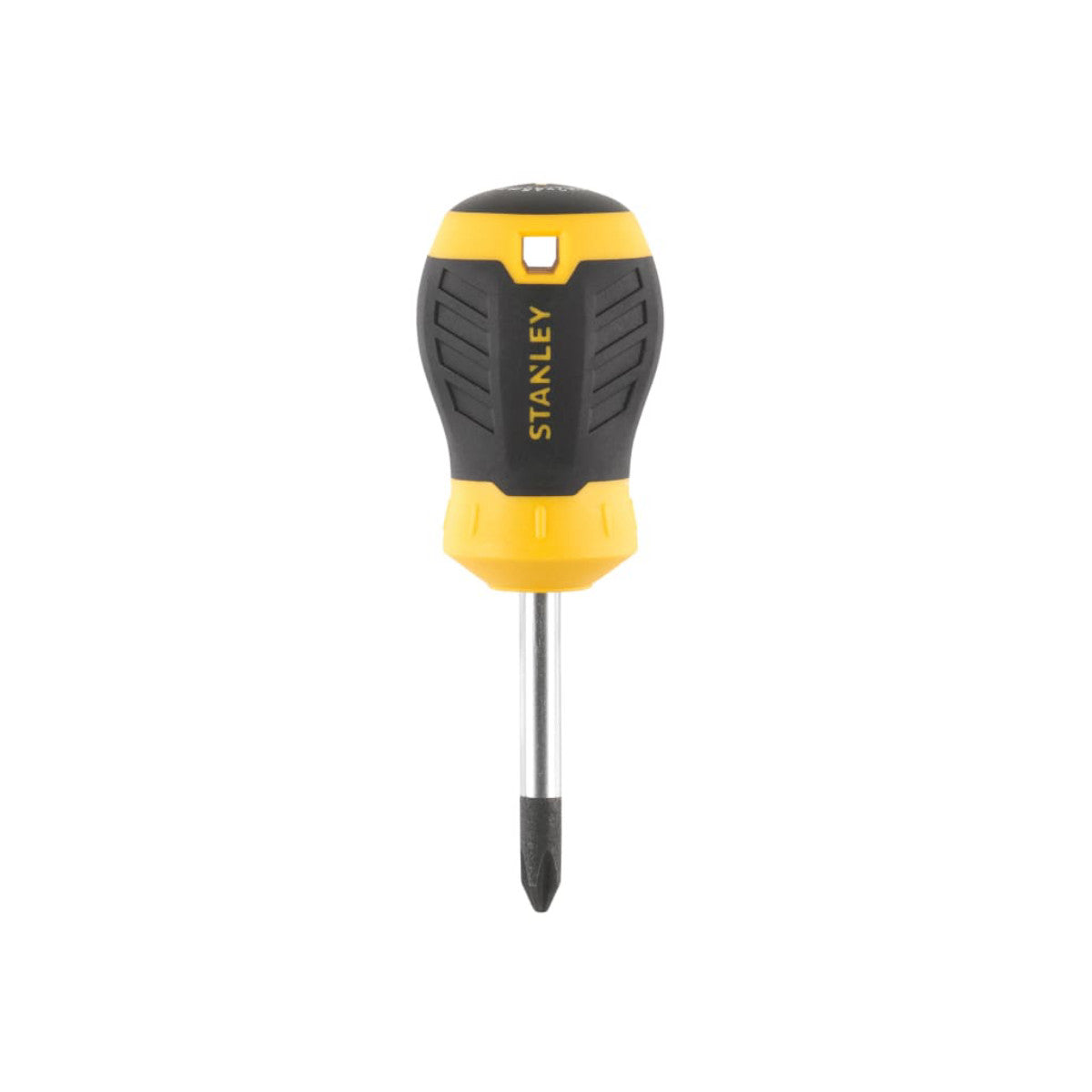 STANLEY Hand Tools CUSHION GRIP Stubby Screwdriver Phillips Tip PH2 x 45mm STA016157S