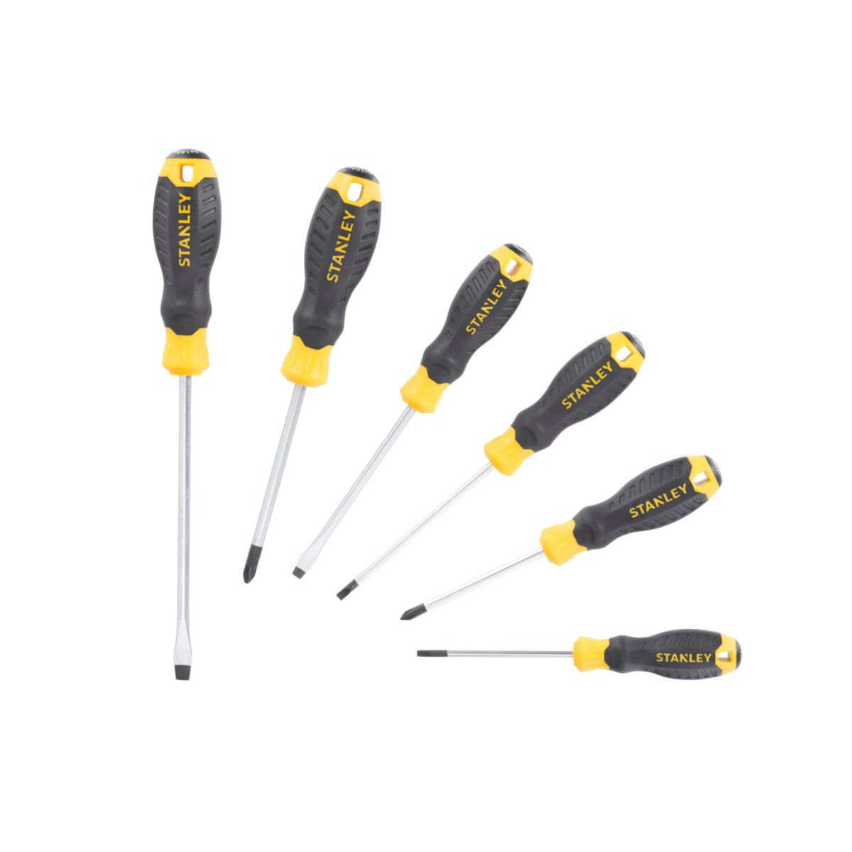 STANLEY Hand Tools CUSHION GRIP Screwdriver Set, 6 Piece STA016165