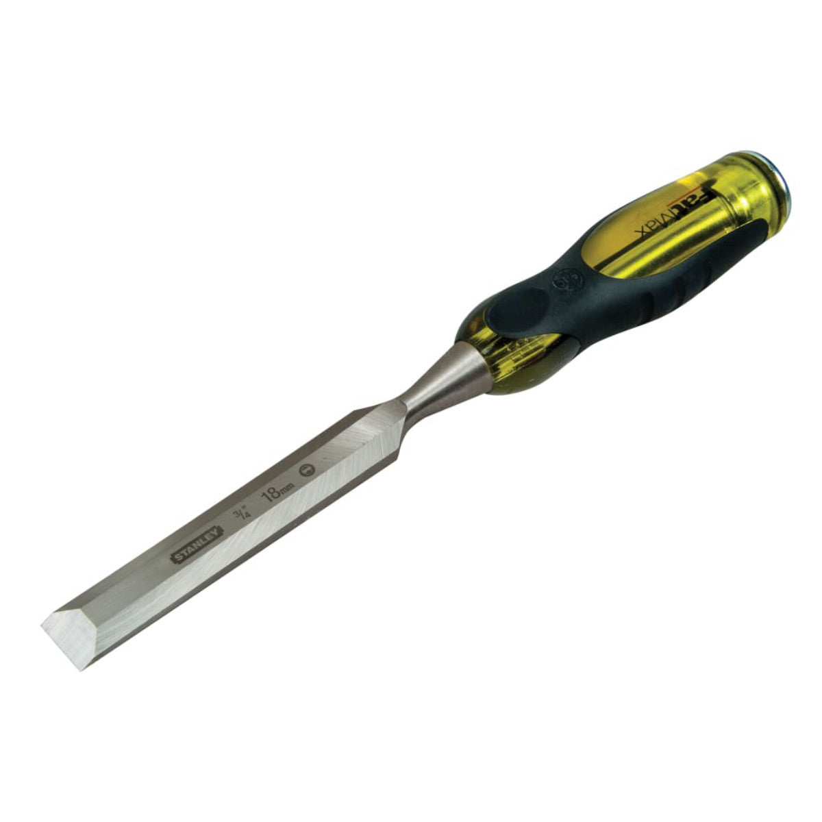 STANLEY Hand Tools FatMax Bevel Edge Chisel with Thru Tang 18mm (3/4in) STA016258