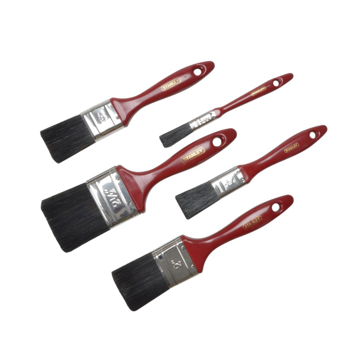 STANLEY Hand Tools Decor Paint Brush Set of 5 12 25 37 50 & 62mm STA026727