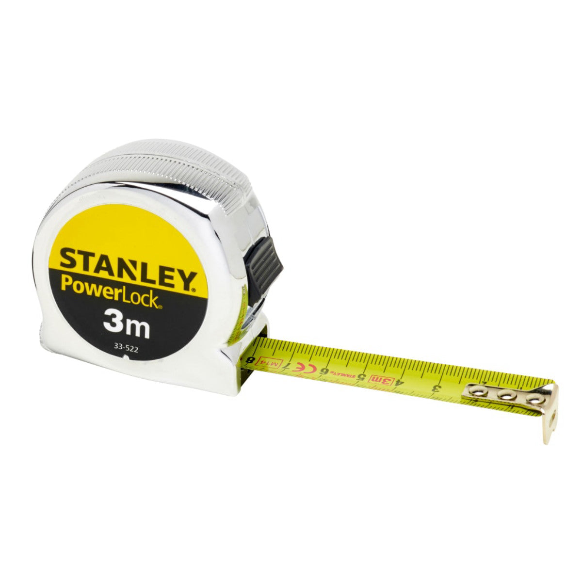 STANLEY Hand Tools PowerLock Classic Pocket Tape 3m (Width 19mm) (Metric only) STA033522