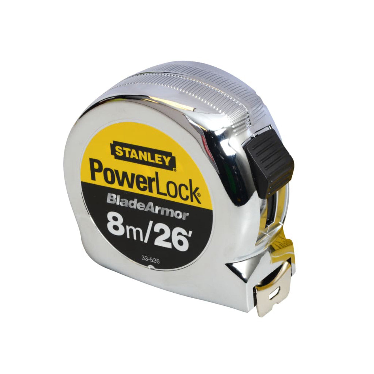 STANLEY Hand Tools PowerLock BladeArmor Pocket Tape 8m/26ft (Width 25mm) STA033526