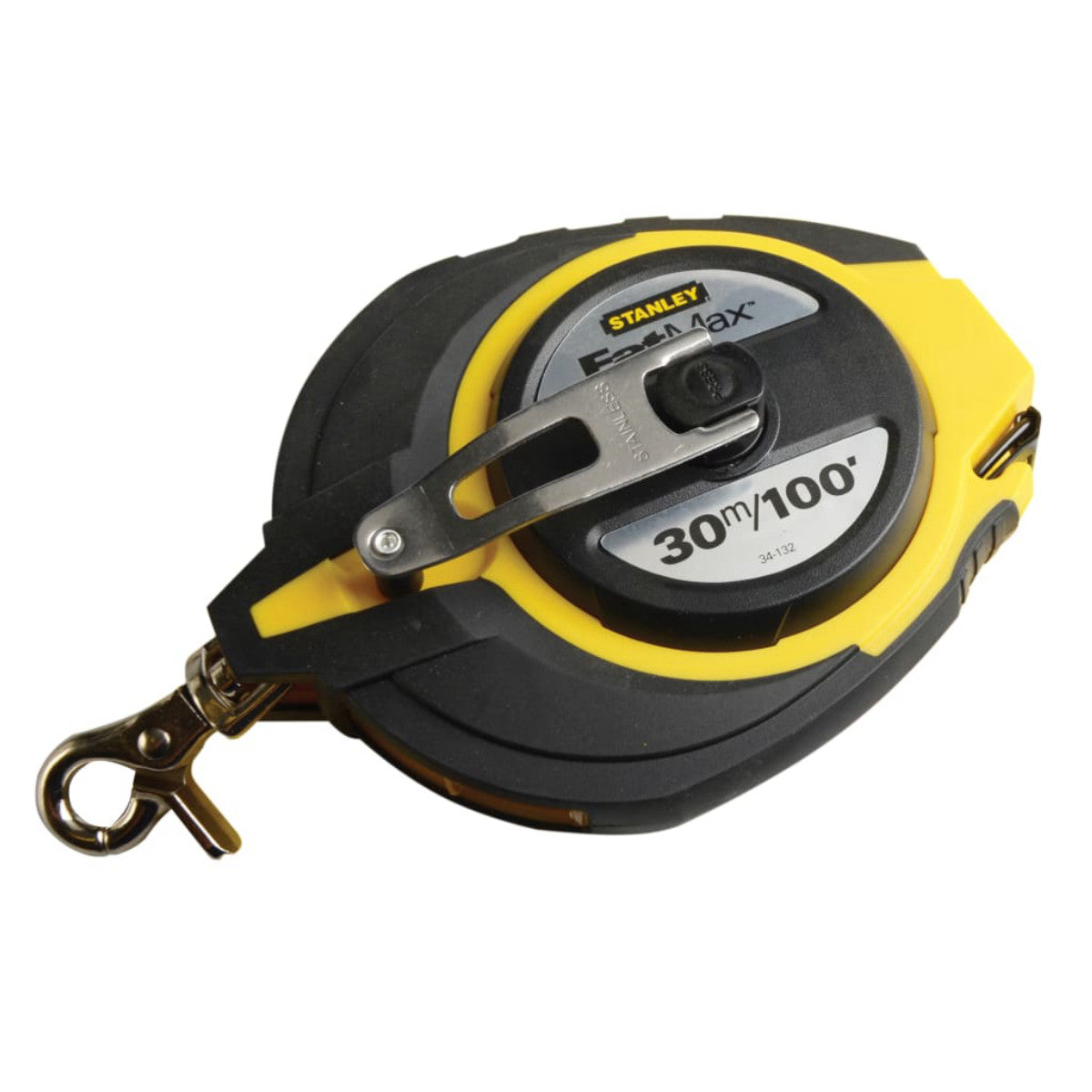 STANLEY Hand Tools FatMax Closed Case Steel Long Tape 30m/100ft (Width 10mm) STA034132