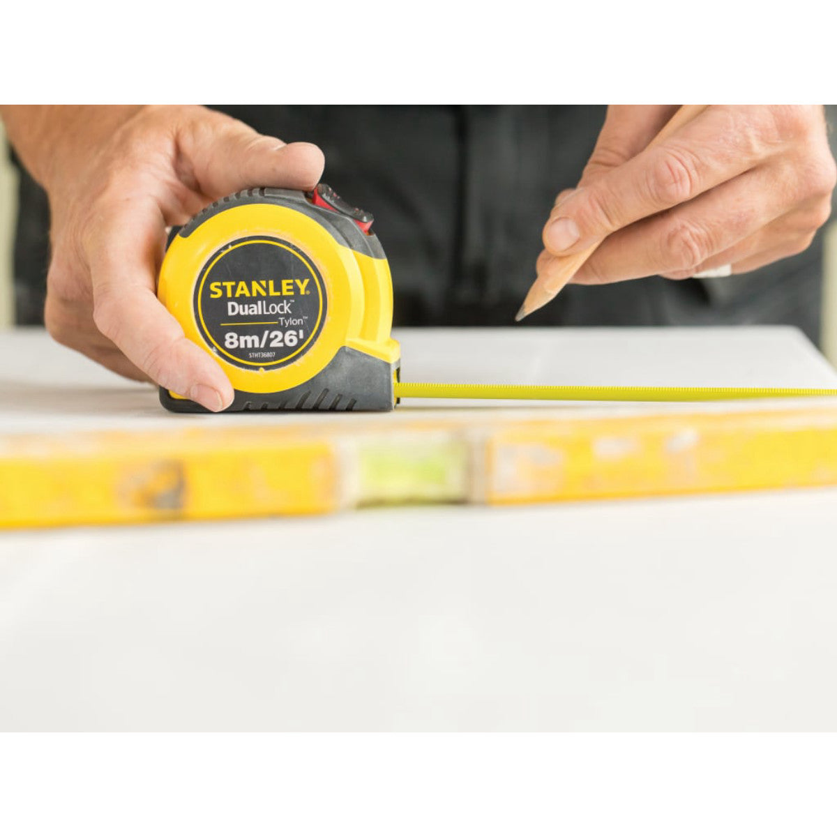 STANLEY Hand Tools DualLock Tylon Pocket Tape 8m/26ft (Width 25mm) STA036807