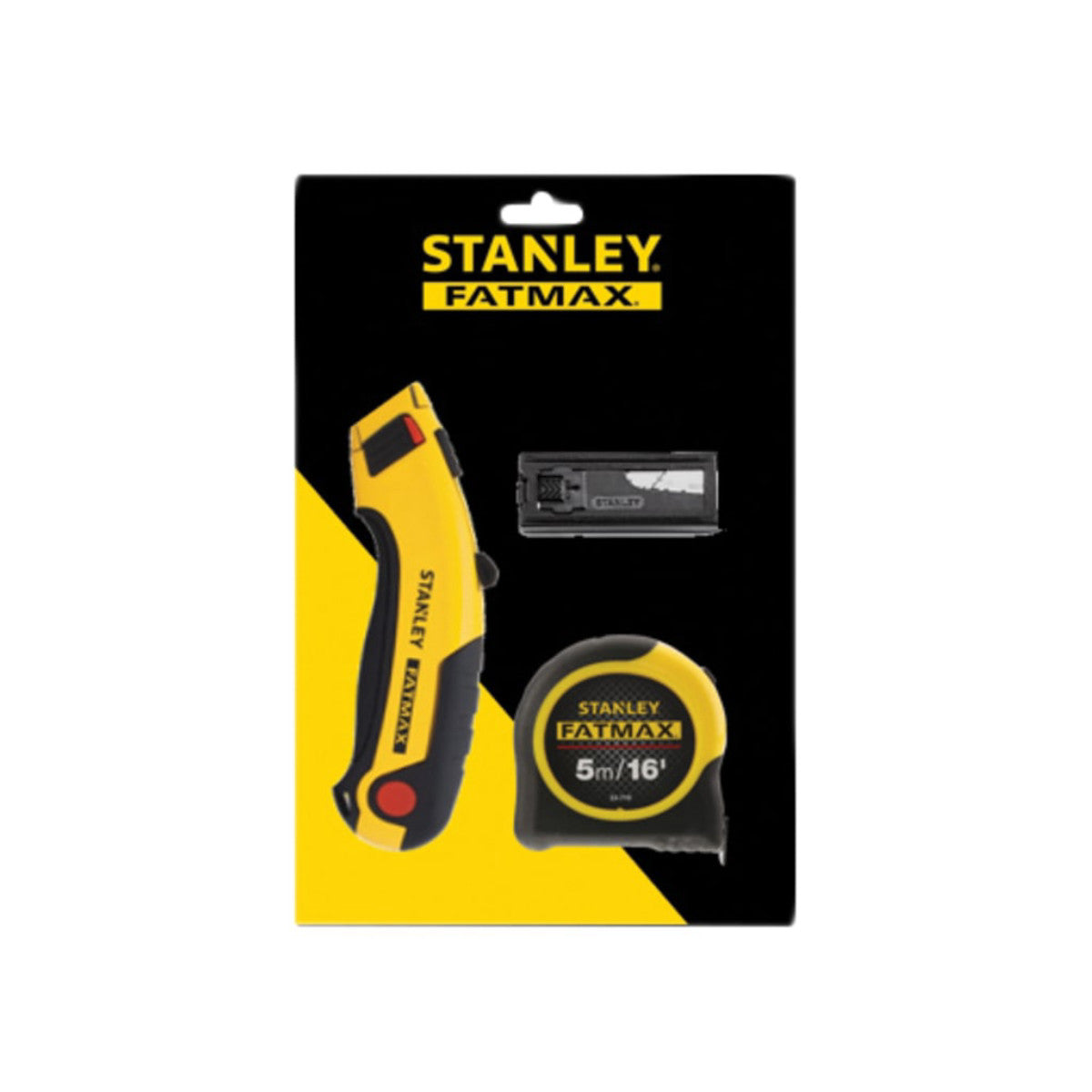 STANLEY Hand Tools FatMax Triple Pack - Tape, Retractable Knife and Blades STA043257TP