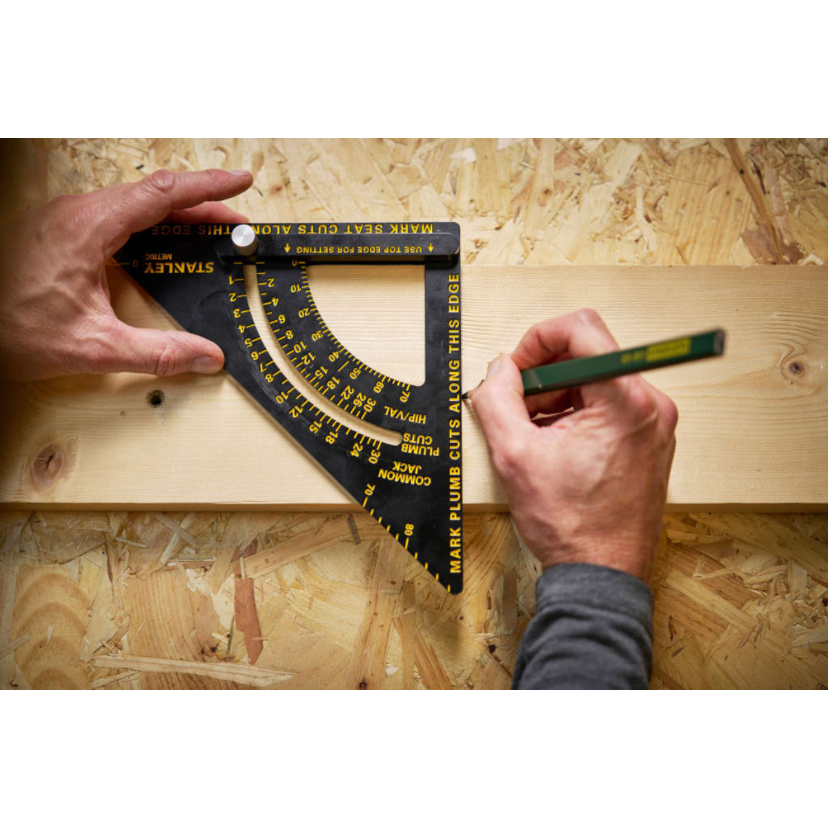 STANLEY Hand Tools Metric Adjustable QUICKSQUARE 180mm STA046056