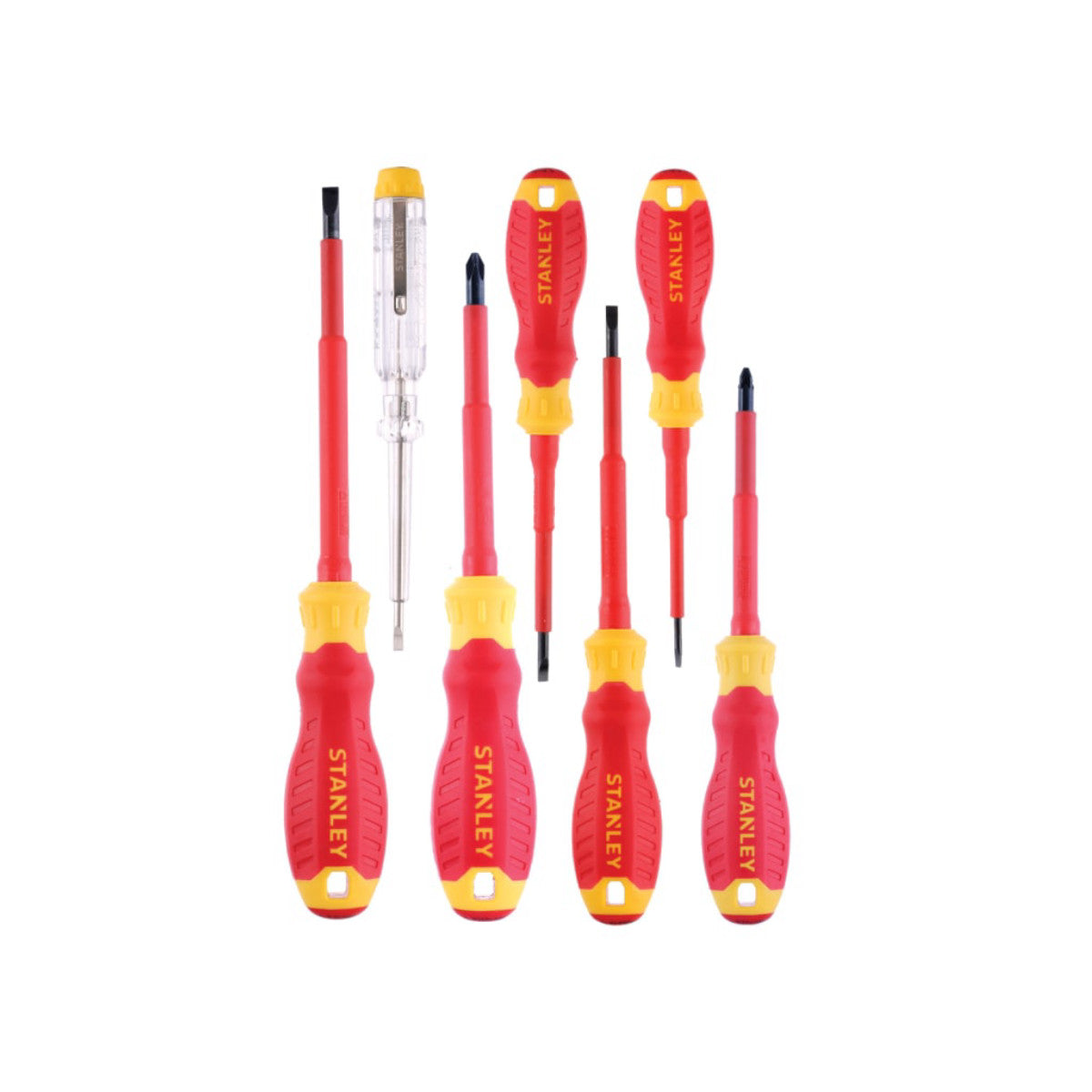 STANLEY Hand Tools FatMax VDE Insulated Screwdriver Set, 7 Piece STA060031