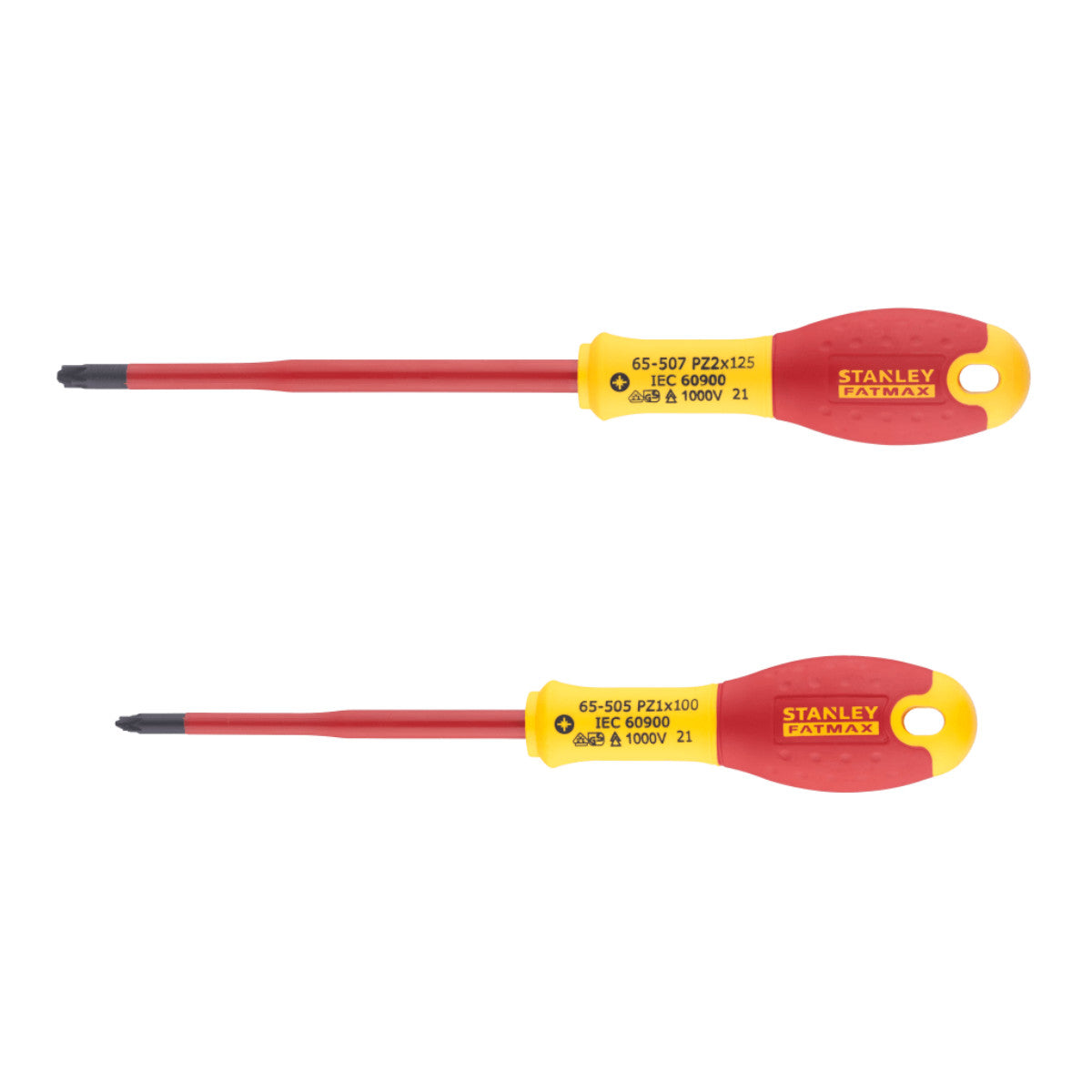 STANLEY Hand Tools FatMax VDE Insulated Borneo PZ Scewdriver Set, 2 Piece STA062649