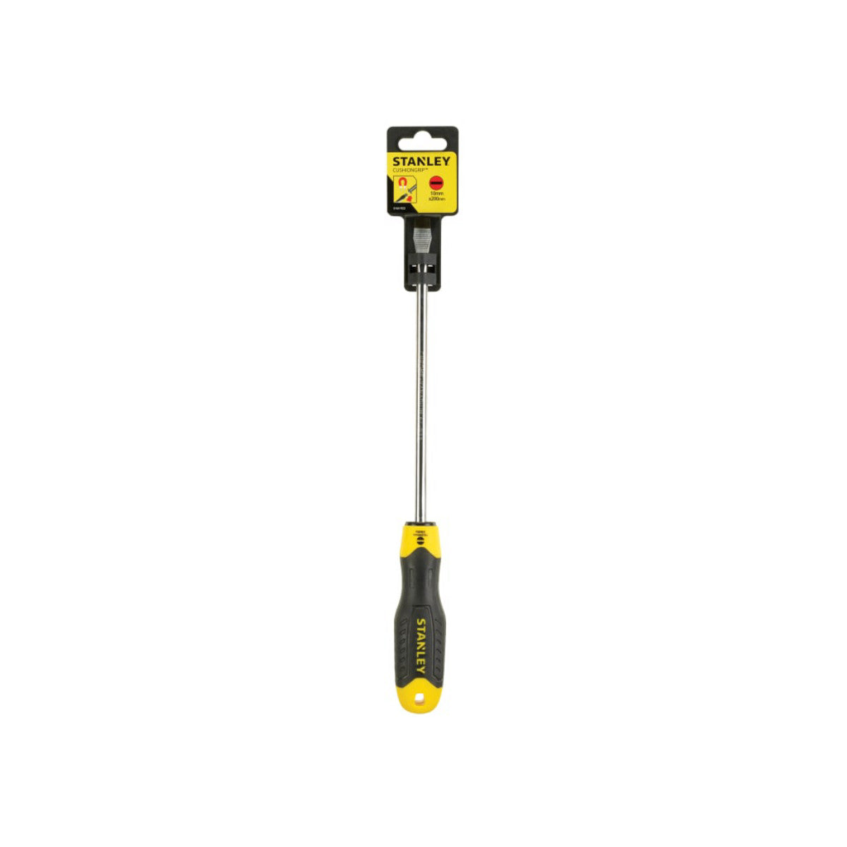 STANLEY Hand Tools Cushion Grip Screwdriver Flared Tip 10 x 200mm STA064922