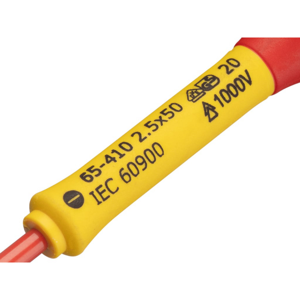 STANLEY Hand Tools FatMax VDE Insulated Screwdriver Parallel Tip 2.5 x 50mm STA065410